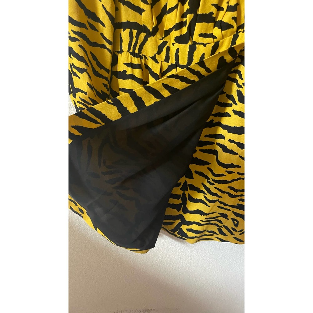 Saint Laurent Tiger Crepe Dress - Picture 15 of 15